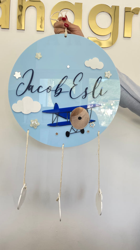 Baby banner avioneta