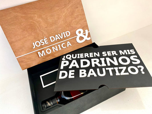 Caja para propuesta de padrinos Mdf